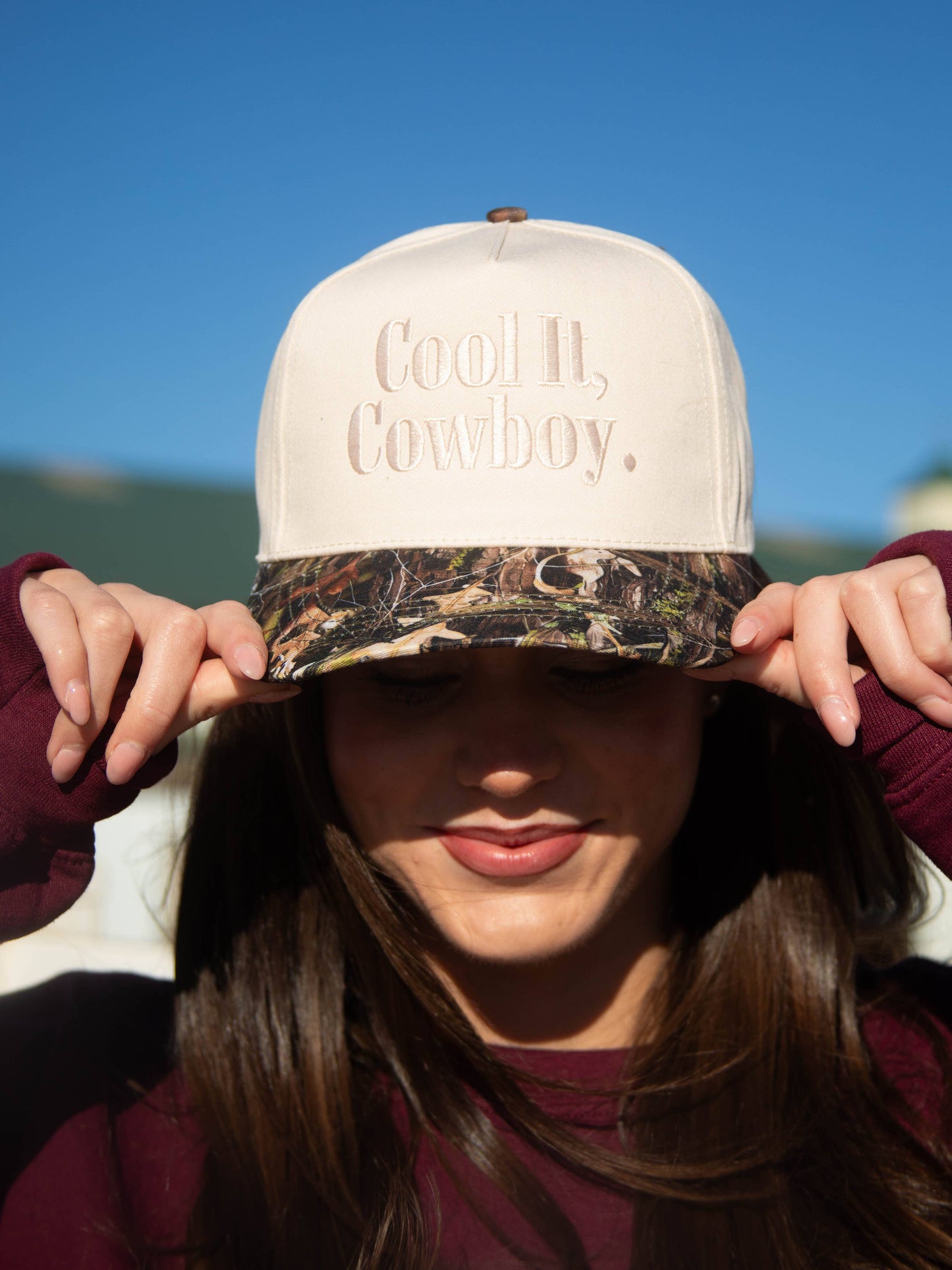 COOL IT COWBOY TRUCKER HAT - CAMO