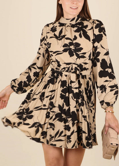 Aria Floral Pleated Dress