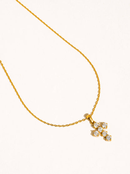 Raimon 18K Gold Non-Tarnish Dainty Cross Necklace: Yellow Gold