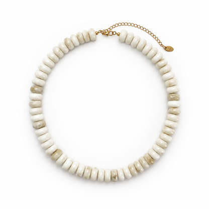 Ellison+Young Modern Resin Beaded Statement Necklace: Emerald Green