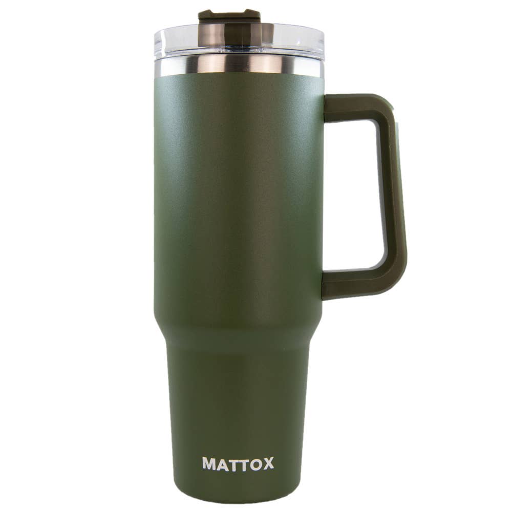 Olive Green Tumbler Cup for Men: Olive