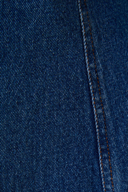 Dakota Long Sleeve Fit & Flare Denim Mini Dress