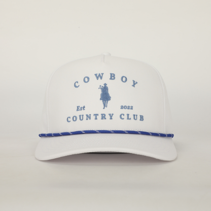 Cowboy Country Club Horse Roped Hat: White
