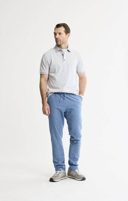 Luxe Brushed Knit Polo: GREEN / XL