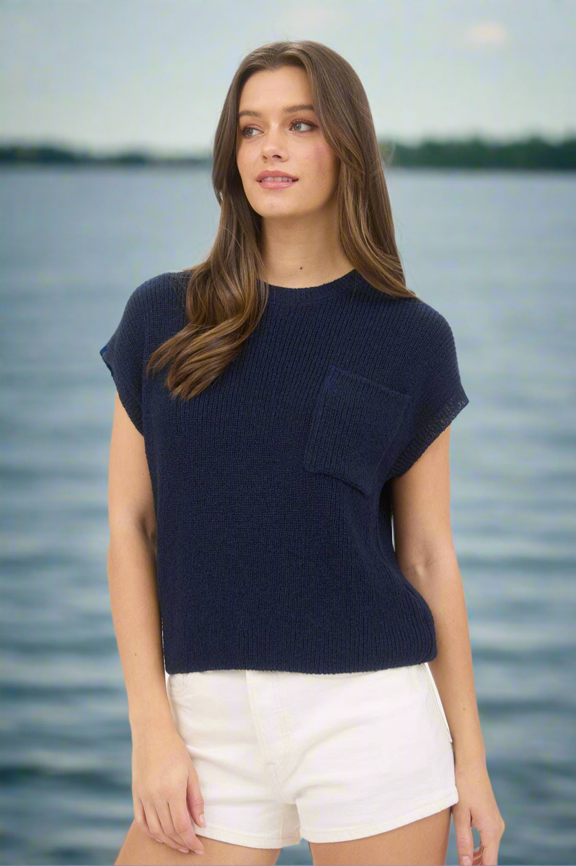 Dockside Short Sleeve Knit Top