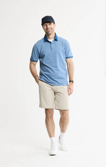 Luxe Brushed Knit Polo: GREEN / XL