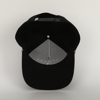 Cowboy Country Club Golfer Roped Hat: Black