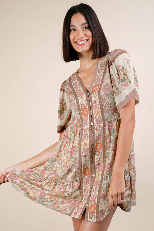 Boheme Breeze Mini Dress