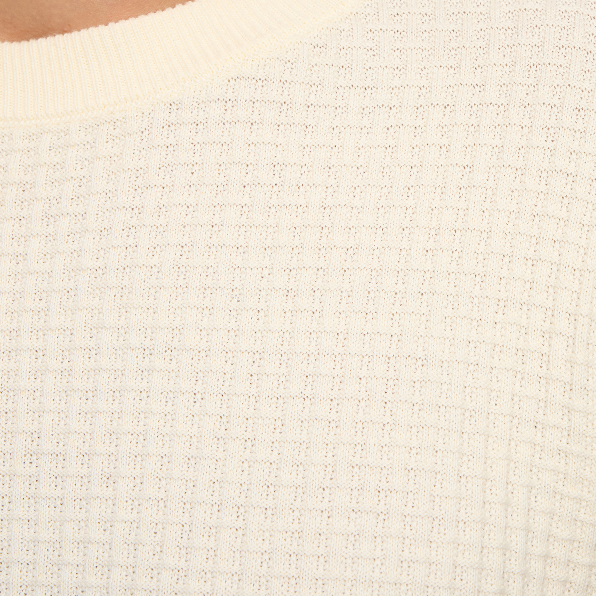 Allen 100% Cotton Sweater: Cream