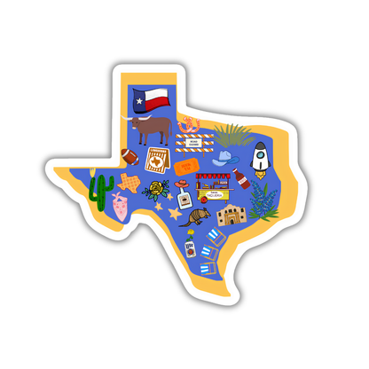 Texas Favorites Sticker