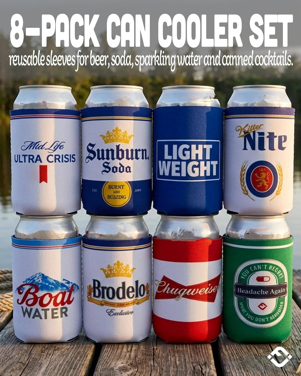 Can Cooler 8 Pack - Beer Bundle