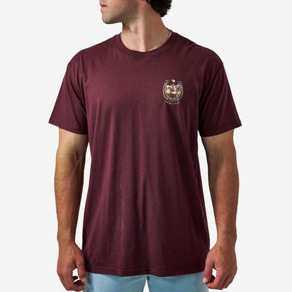 Burlebo Short Sleeve Tee Horseshoe: Maroon