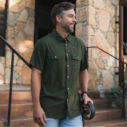 Performance Western Shirt - Mallard Green