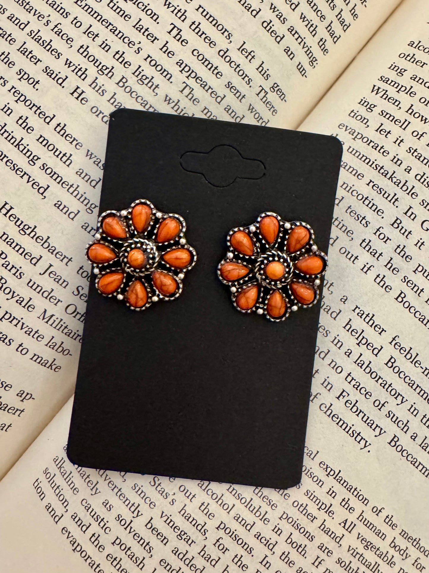 Desert Fire Flower Earrings