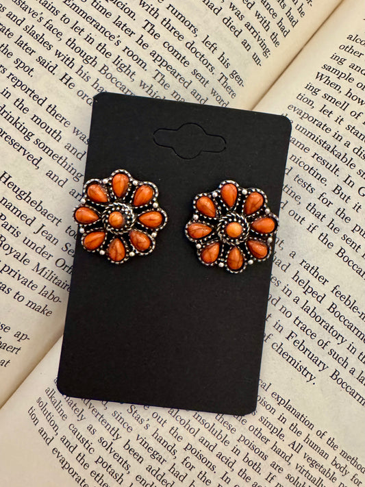 Desert Fire Flower Earrings