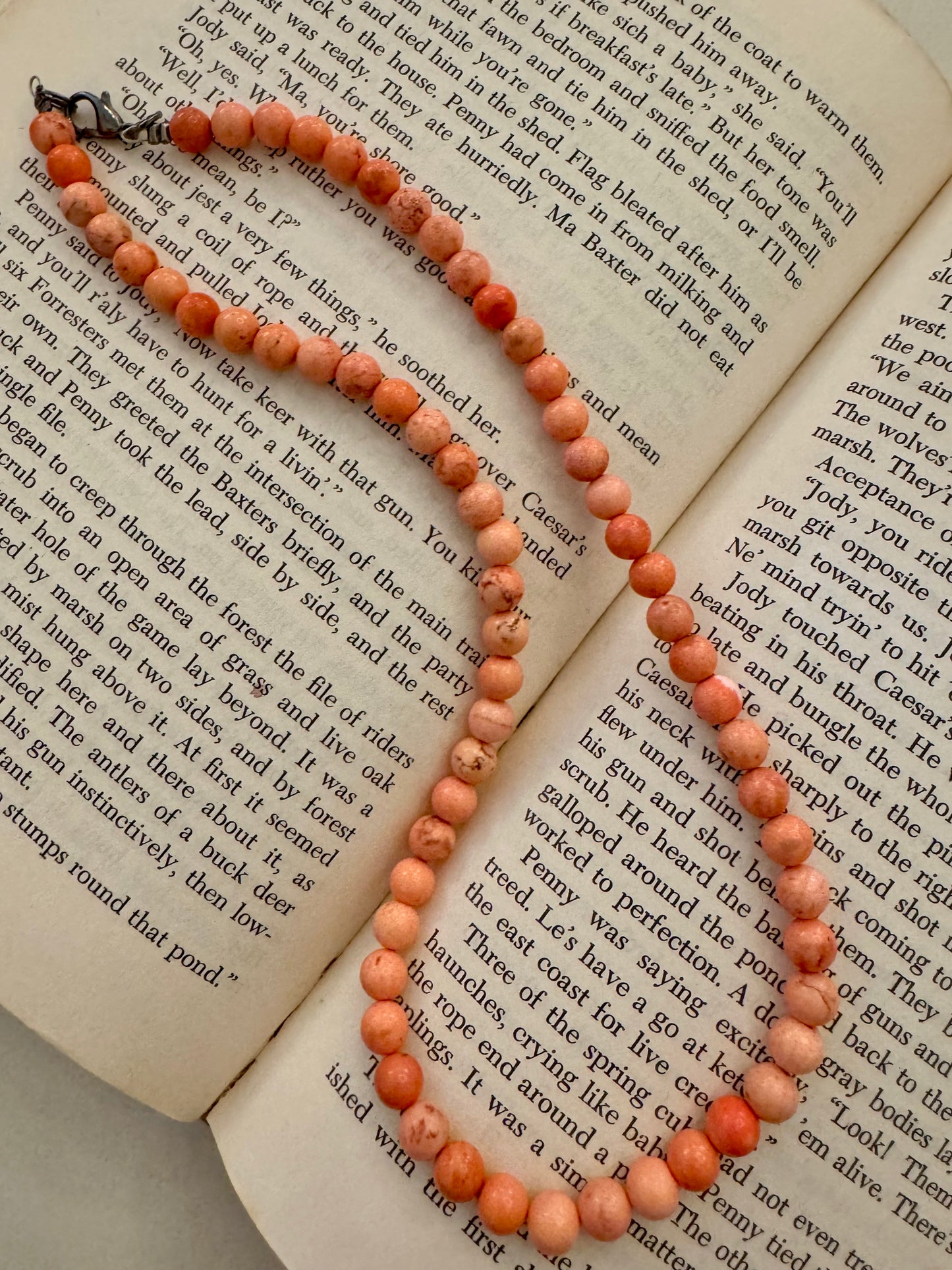 Sunset Skies Stone Beaded Necklace