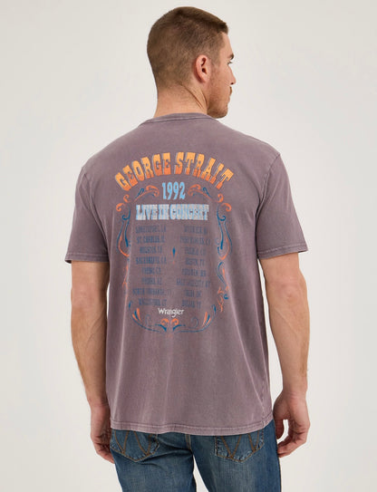 Wrangler Short Sleeve George Strait Unisex T-Shirt: Moonscape (Grey)