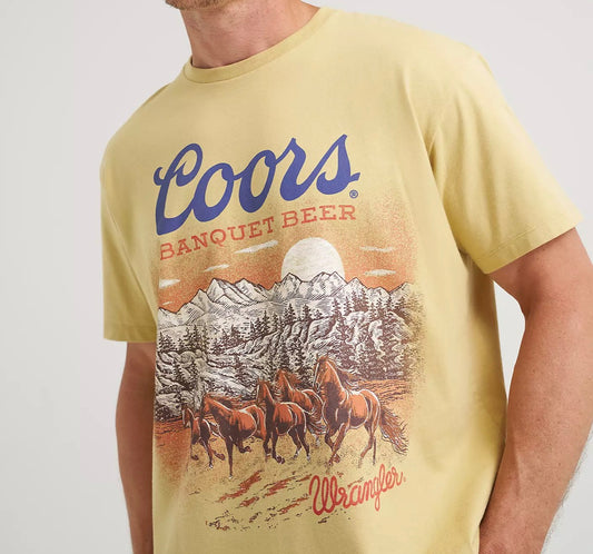 Wrangler x Coors Wild Horses Unisex T-Shirt: Moonstone