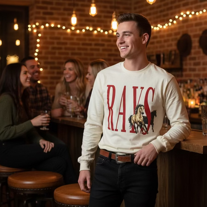 Ray’s Stampede Tee: Natural Long Sleeve