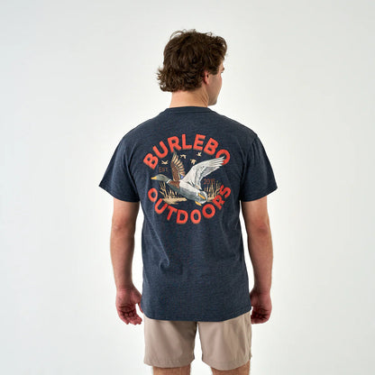 Short Sleeve Tee - Old School Duck Hunt - Heather