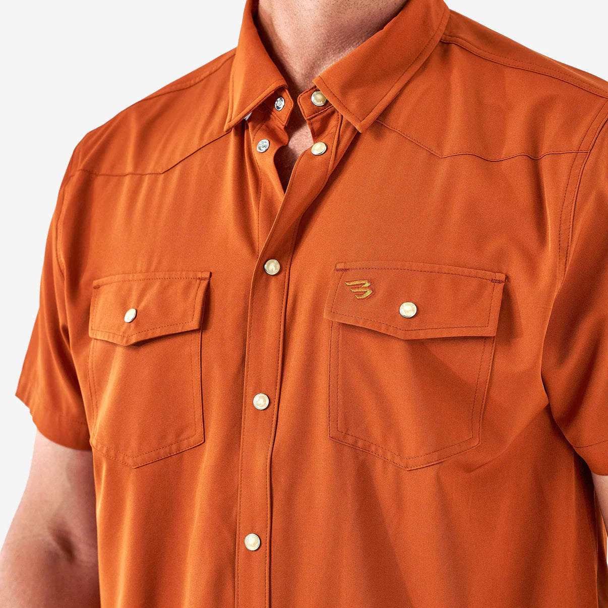 Performance Western Shirt: Orange