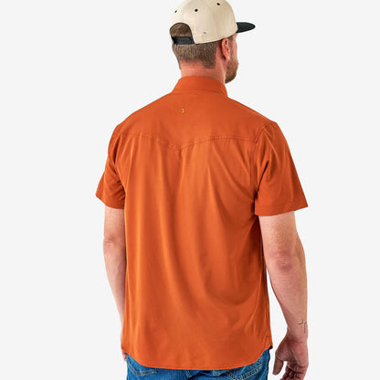 Performance Western Shirt: Orange