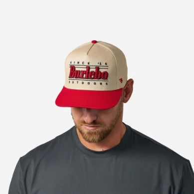 BURLEBO Snapback Hat: Retro Red
