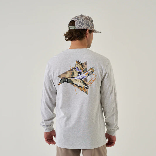 Pintail Triangle Duck - Ash Grey Long Sleeve