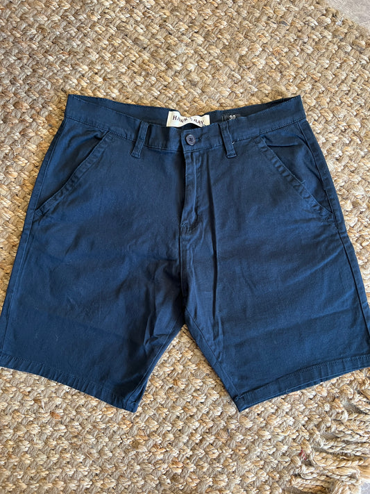 Men's Navy 4 Pocket Chino Shorts