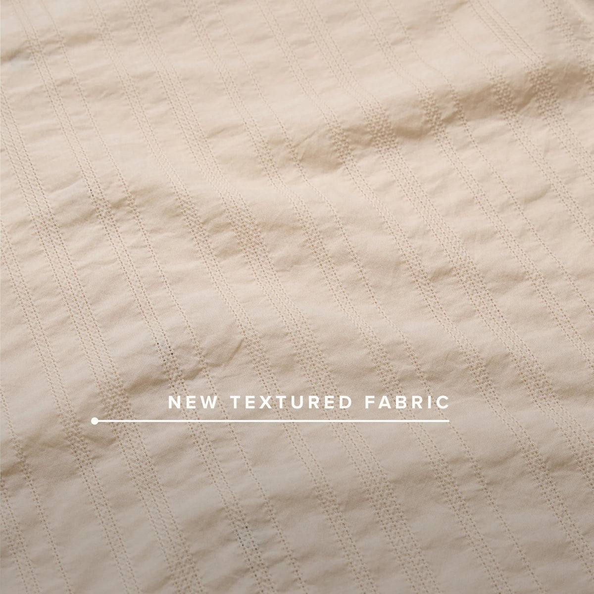 H Bar B Snapshirt: Eyelet Stripe Off White