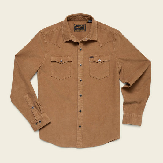Banning Corduroy Snapshirt: Duck Brown
