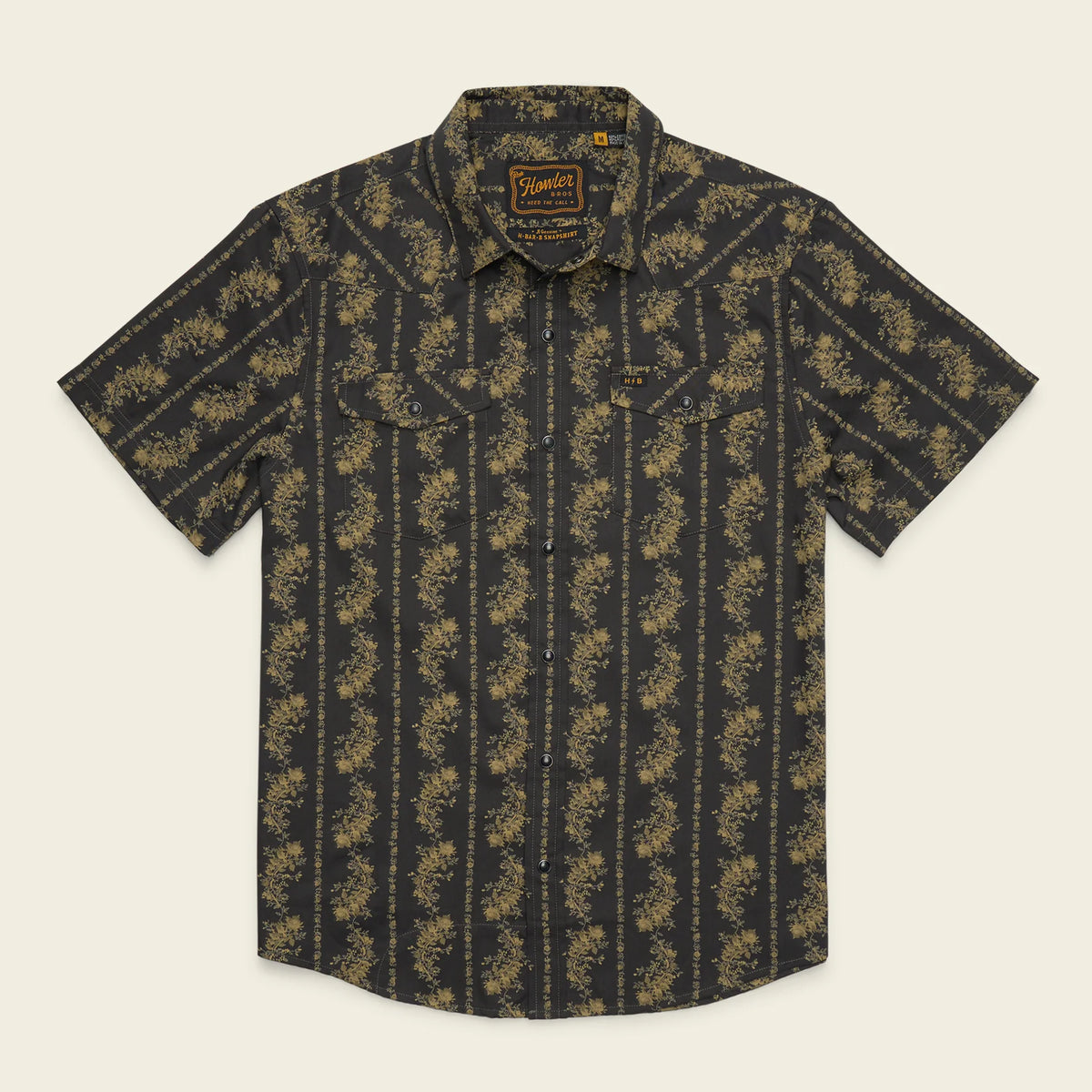 H Bar B Snapshirt: Grandpa’s Curtains Antique Black