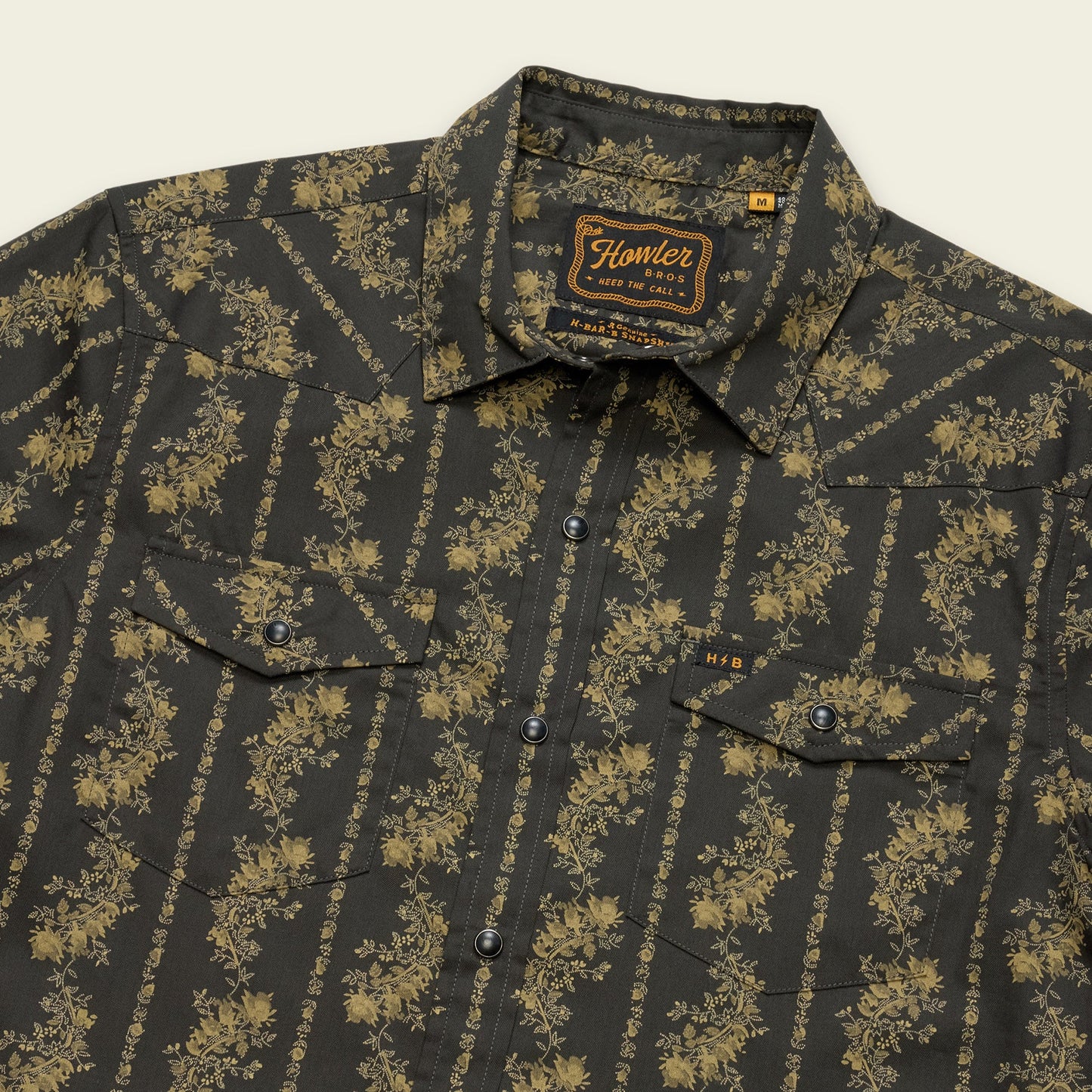 H Bar B Snapshirt: Grandpa’s Curtains Antique Black