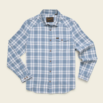 La Grange Lightweight Flannel: Cohen Plaid Iron Blue