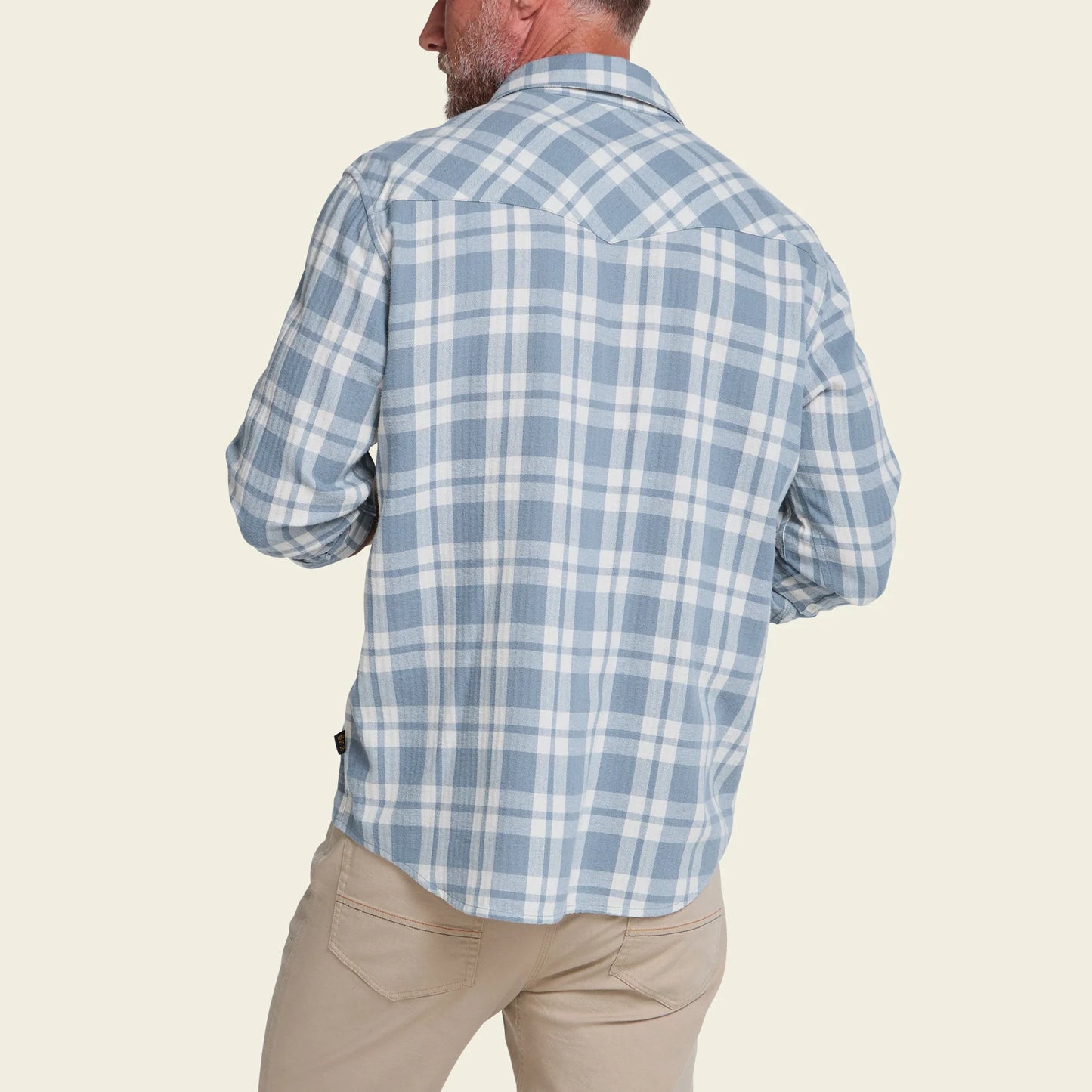 La Grange Lightweight Flannel: Cohen Plaid Iron Blue