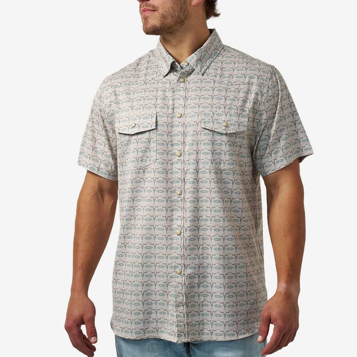 Burlebo Performance Western Shirt - Skull Rancher
