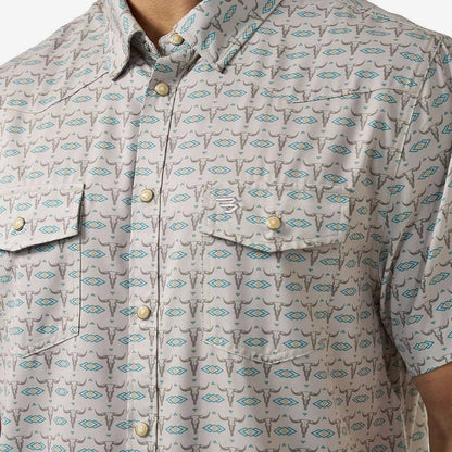 Burlebo Performance Western Shirt - Skull Rancher