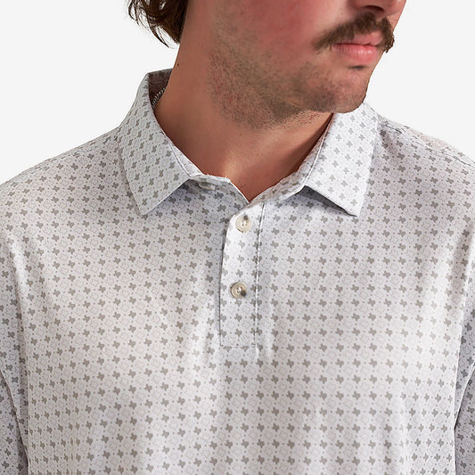 Burlebo Performance Polo - Texas - Grey and White Helmet