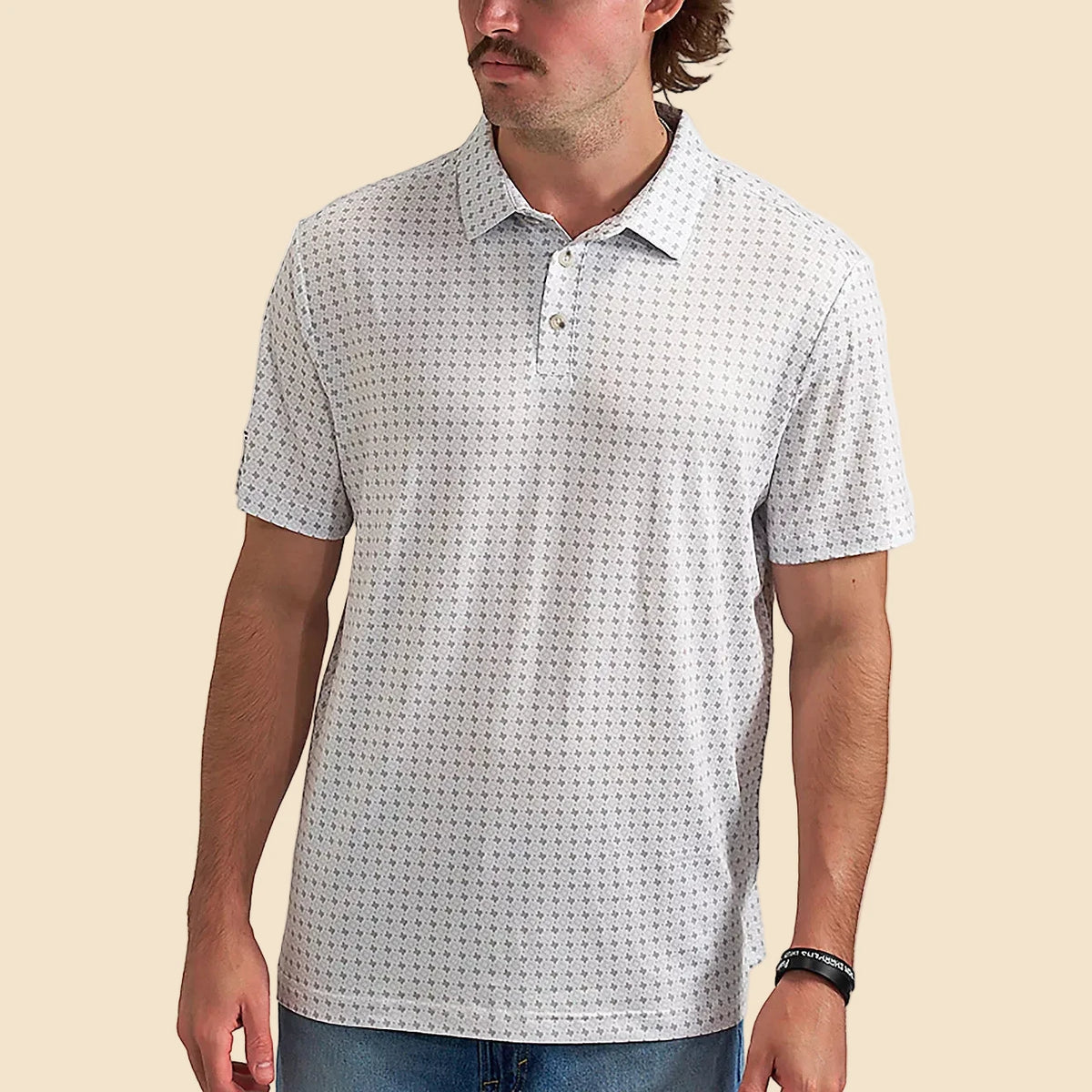Burlebo Performance Polo - Texas - Grey and White Helmet