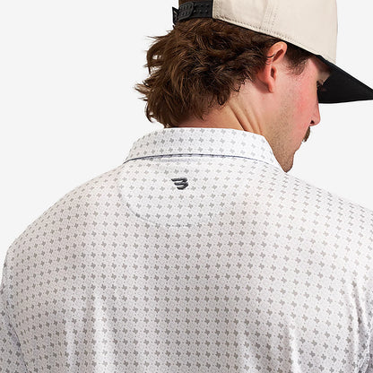 Burlebo Performance Polo - Texas - Grey and White Helmet