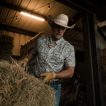 Performance Western Shirt - Classic Deer Camo