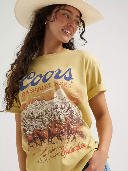 Wrangler x Coors Wild Horses Unisex T-Shirt: Moonstone