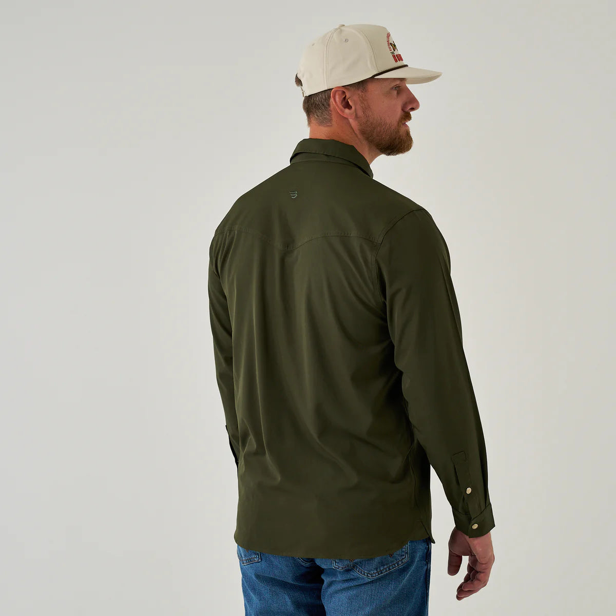 Long Sleeve - Performance Western Shirt - Mallard Green