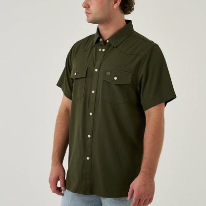 Performance Western Shirt - Mallard Green