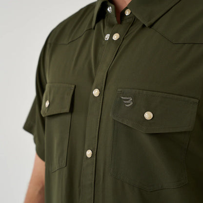 Performance Western Shirt - Mallard Green