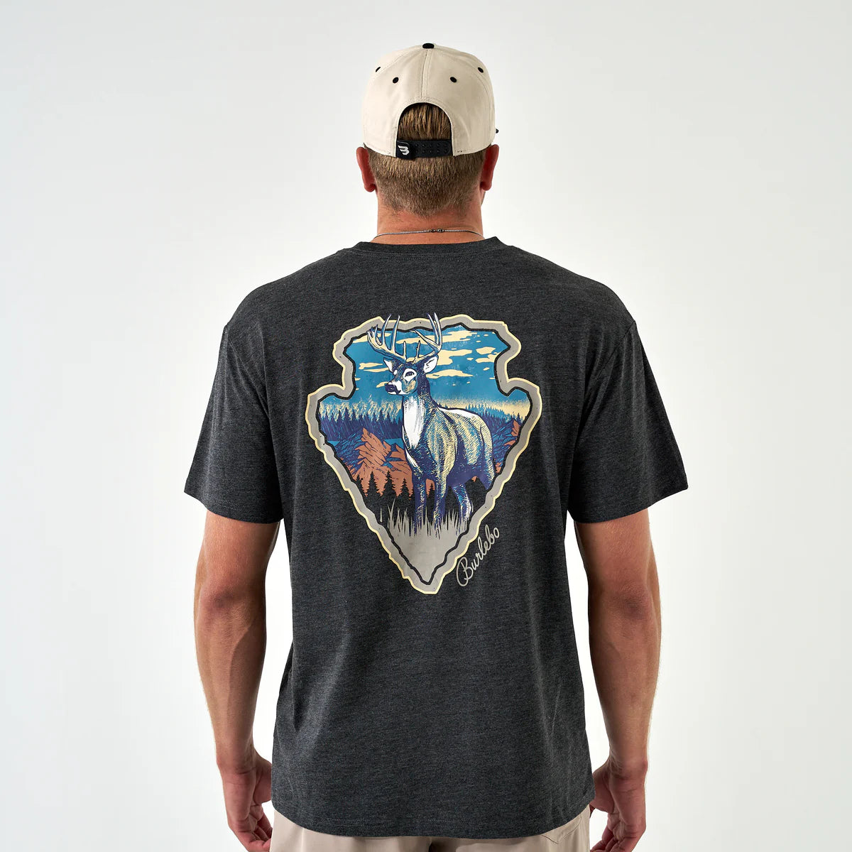 Short Sleeve Tee - Whitetail Season - Heather Black