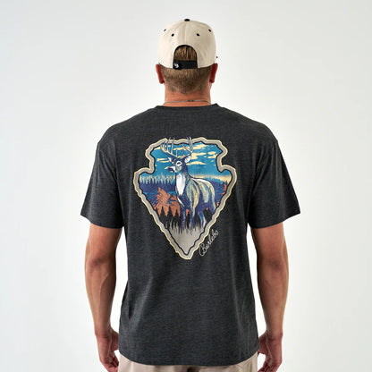 Short Sleeve Tee - Whitetail Season - Heather Black