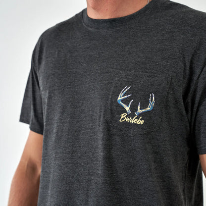 Short Sleeve Tee - Whitetail Season - Heather Black