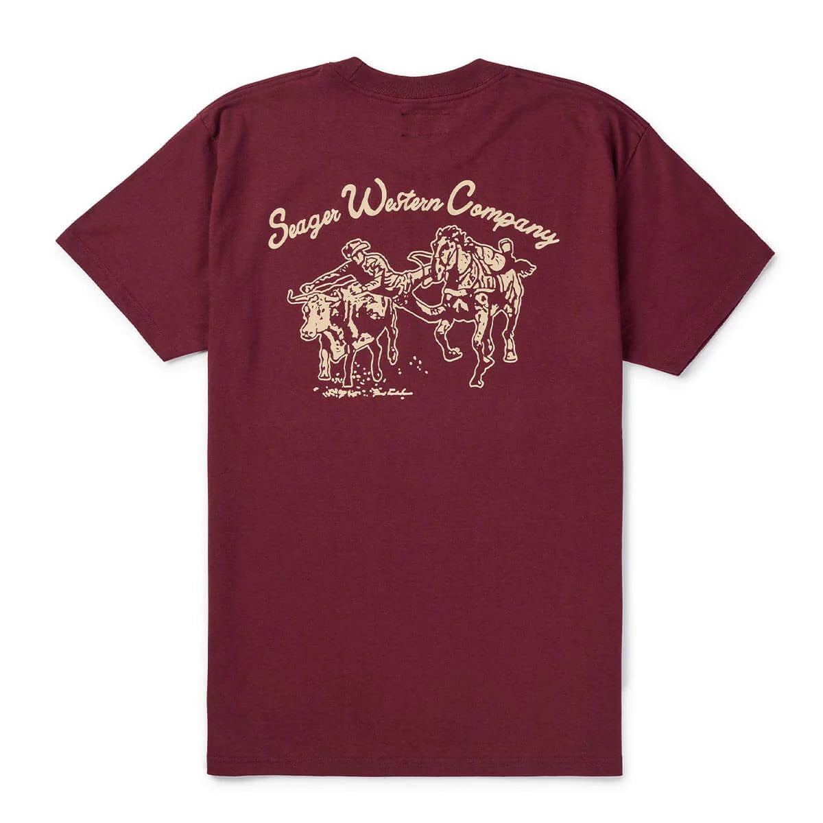 Los Rios Tee: Burgundy