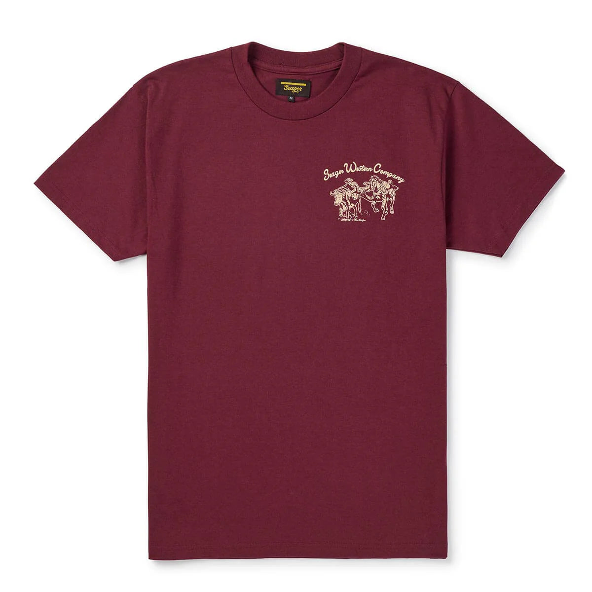 Los Rios Tee: Burgundy